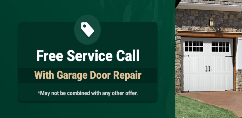 Free Service Call with Garage Door Repair